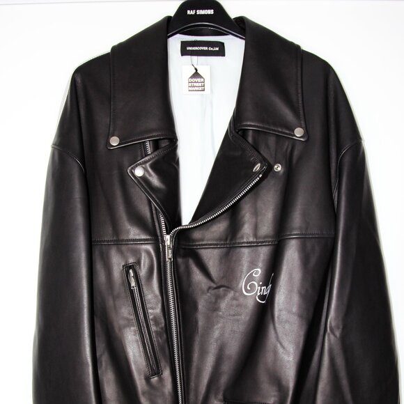 BNWT SS18 UNDERCOVER x CINDY SHERMAN BIKER LEATHER JACKET 2 - Picture 3 of 15